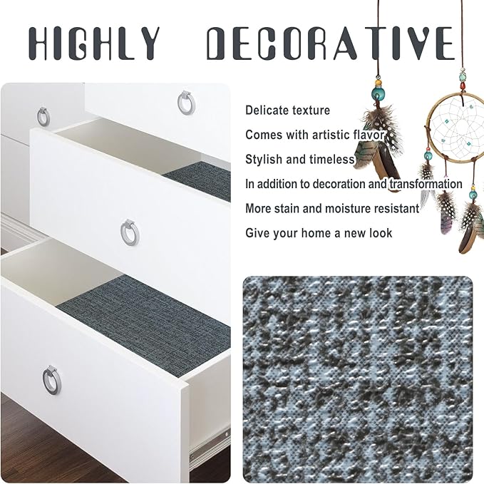 Amiya Grasscloth Wallpaper 17.3"x80" Blue Peel and Stick Faux Fabric Linen