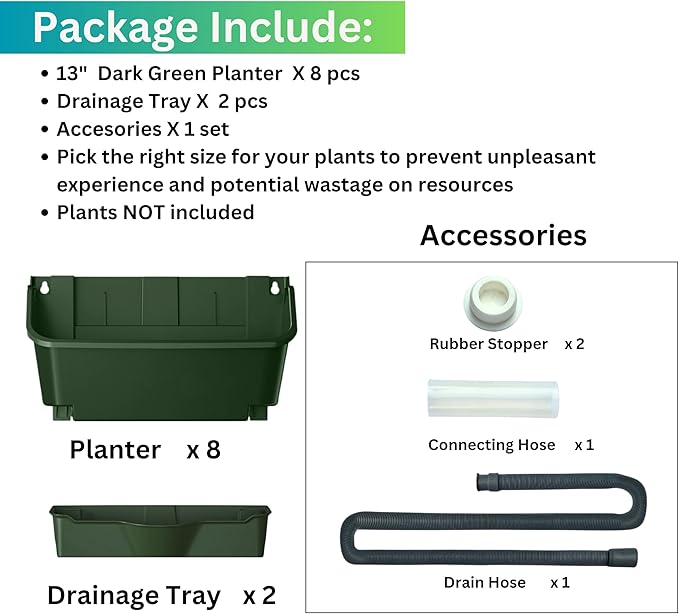 Maxona Vertical Wall Planter for Indoor Plant-Walls Mounted Pot