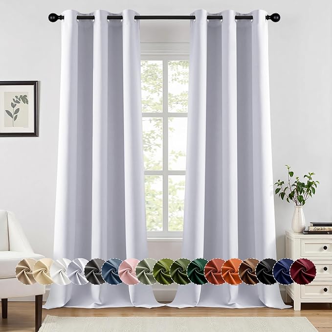 MIULEE Blackout Curtains for Bedroom Living Room 2 Panels, Thermal Insulated