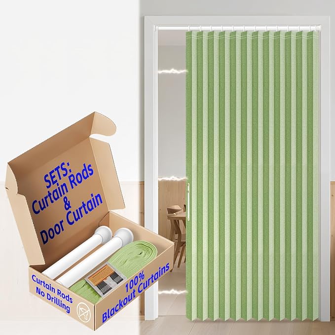 AJAZZ Blackout Magnetic Door Curtain