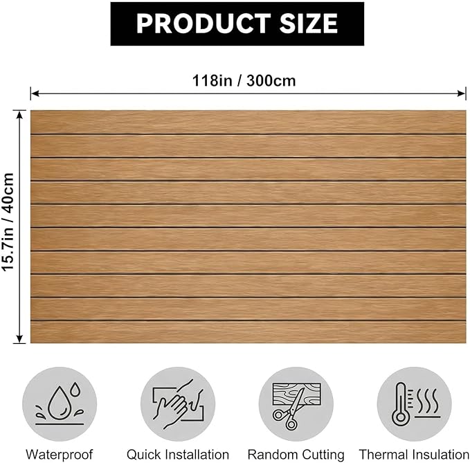 3D Wall Panels Peel and Stick – 15.74" x 118" PVC Faux Texture Wall Covering