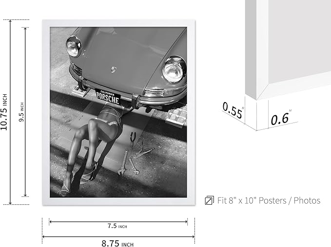 Poster Master Woman Under Classic Car Poster