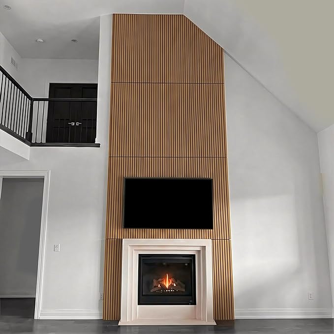 Wood Slat Acoustic Wall Panels-3D Fluted Sound Absorbing Panel