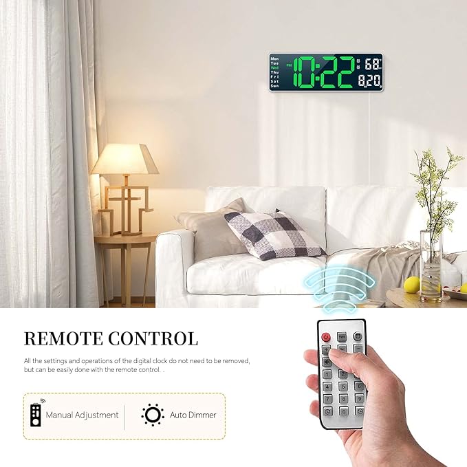 Digital Clock, Digital Wall Clock