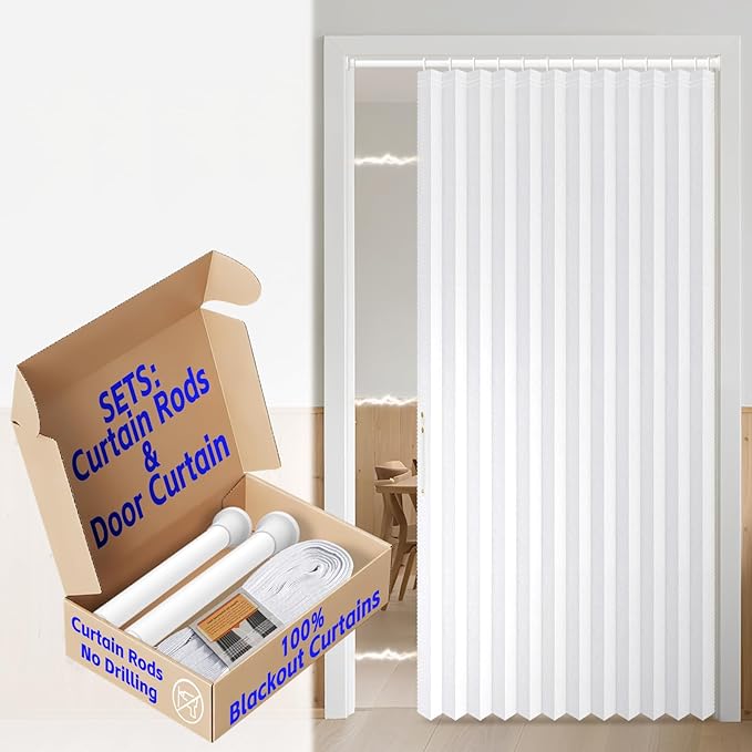 AJAZZ Blackout Magnetic Door Curtain