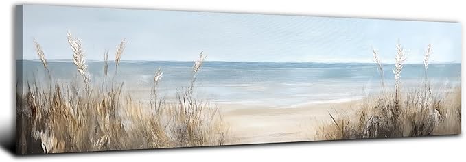 Large Abstract Ocean Wall Art Beach Picture Coastal Room Decor Seaside