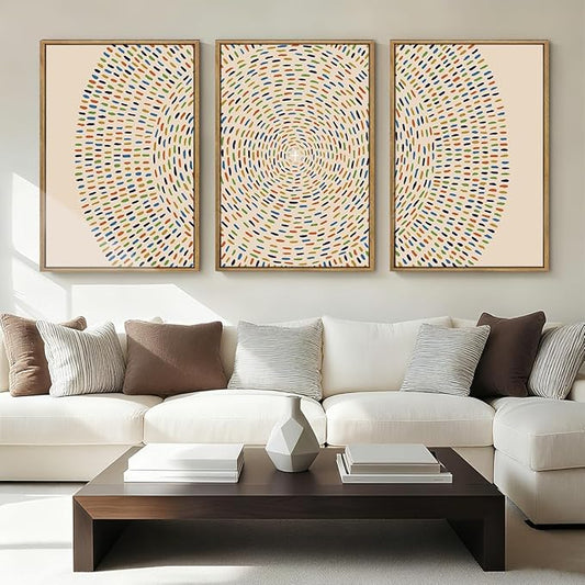 Anyzal Extra Large Jesus Feeds the 5000 Framed Wall Art 24x36 Inch Jesus Christian Canvas Wall Decor Religious Minimalist God Artwork for Living Room Bedroom Set of 3