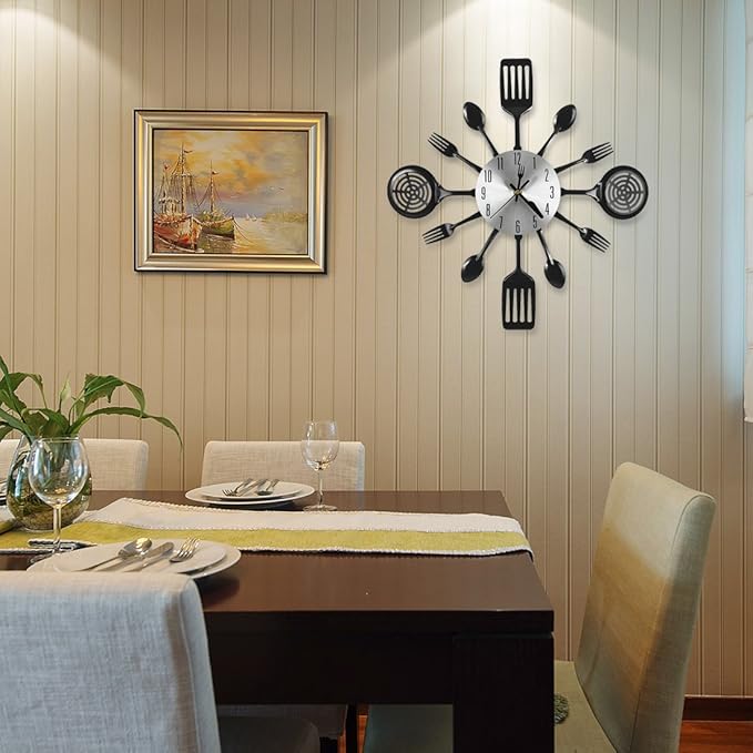 16 Inch Cutlery Kitchen Wall Clocks