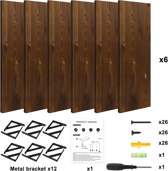 YGEOMER 16.5 Inch Floating Shelves