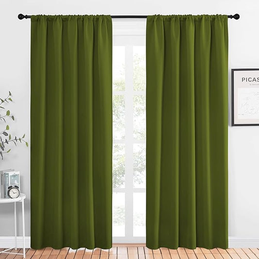 NICETOWN Window Curtains Blackout Drapes, 1 Pair, 52 by 84-Inch, Thermal