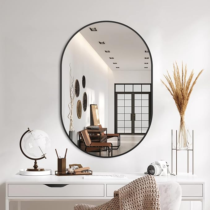 Bathroom Vanity Mirror for Wall, Living Room, HD Tempered Glass, Wall Mounted