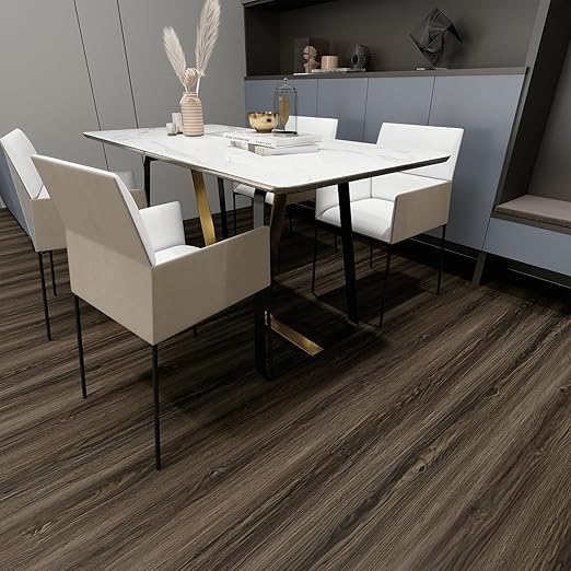 Wood Grain Peel and Stick Floor Tiles – 11.8” Width, Full Roll Length of 394" –