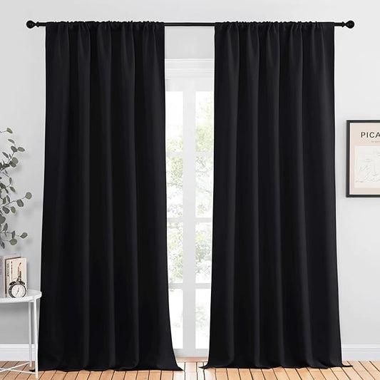 NICETOWN Black Out Window Curtains