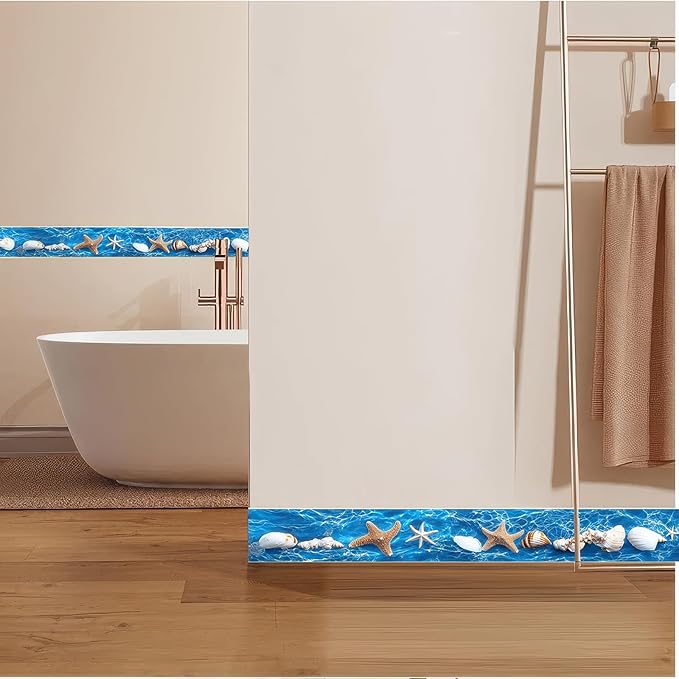 HOMETITUTE Wallpaper Border 4x196 Inch Peel and Stick Wall Border Wallpaper