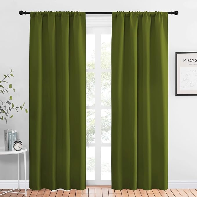 NICETOWN Blackout Curtains for Living Curtains, 1 Pair, 34-inch W x 84-inch L