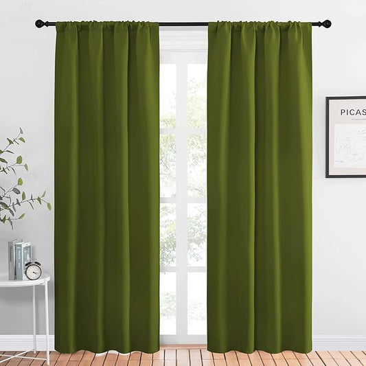 NICETOWN Blackout Curtains for Living Curtains, 1 Pair, 34-inch W x 84-inch L