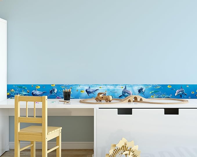 FLFK Peel and Stick Wallpaper Border Wall Decals