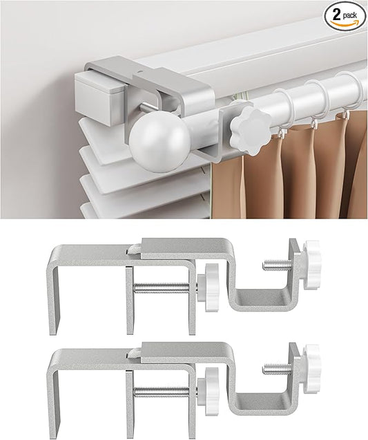 Over-Blinds Curtain Rod Brackets