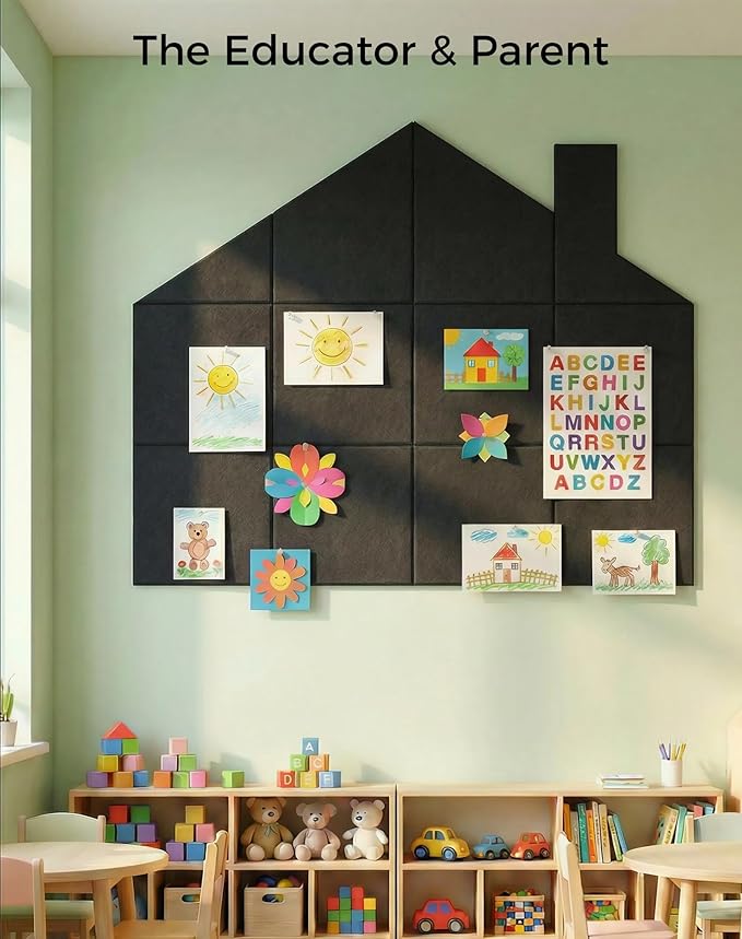 Aothia Felt Bulletin Board Tiles