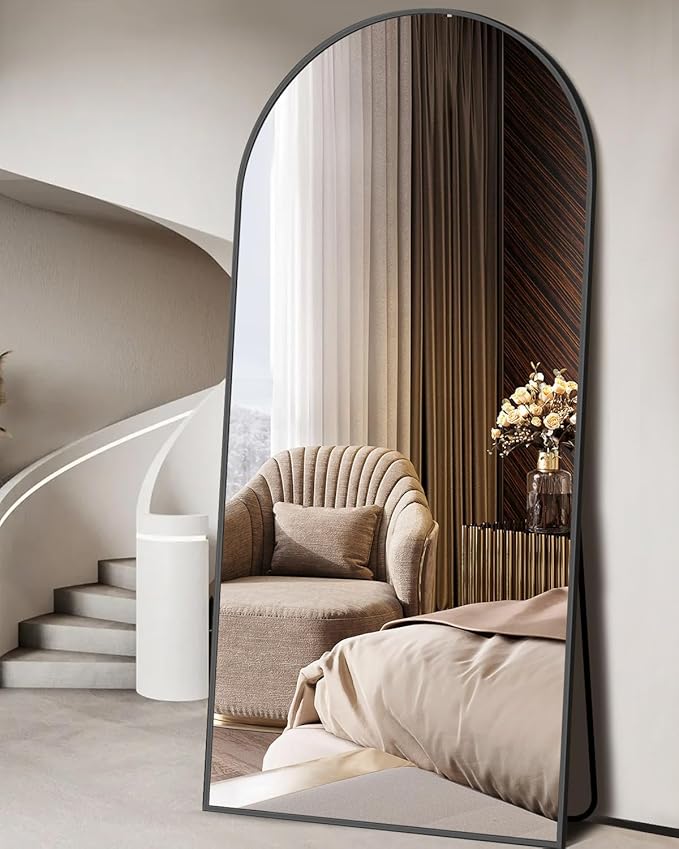 DMWOODFL 71"x26" Arched Full-Length Mirror