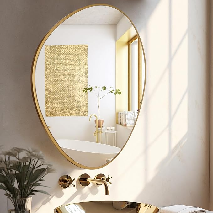 WallBeyond Asymmetrical Mirror, Irregular Wall Mirror, Unique Wall Mirrors