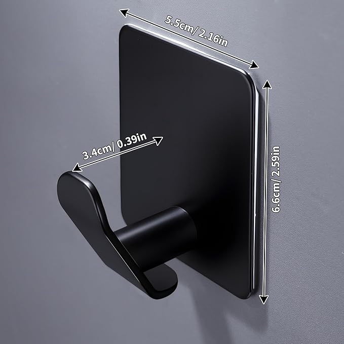 DELITON 4 Pack Adhesive Hooks