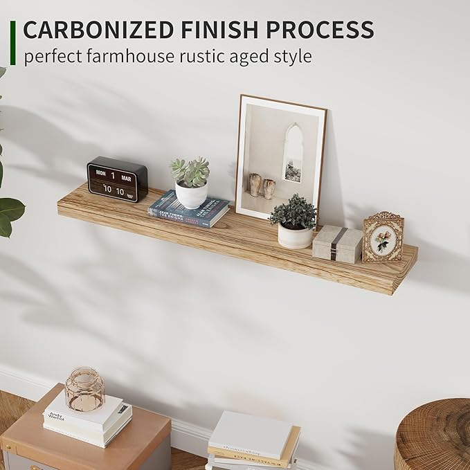 Marsmiles Wood Floating Shelves