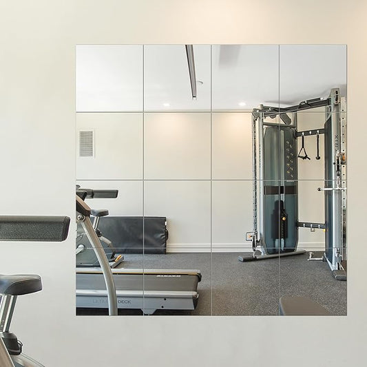 Delma Home Gym Mirrors, Square Large Wall Mirror