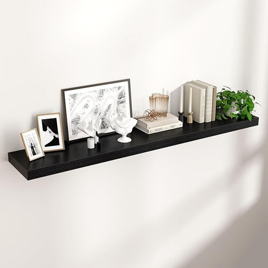 Venusmiles Floating Shelves for Wall 55 inch Long, Engineered Wood Large Wall