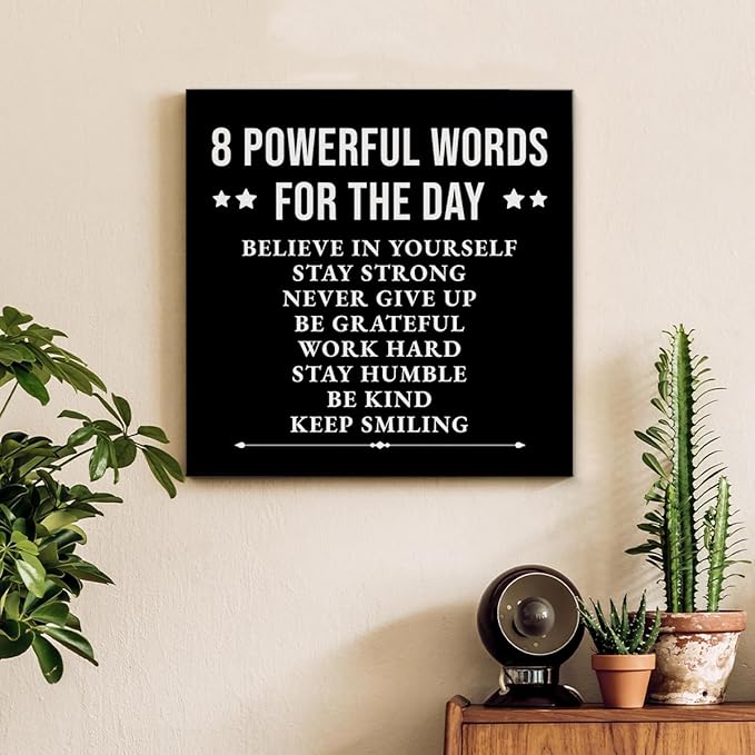 Inspirational Wall Decor, Motivational Canvas Painting Wall Art