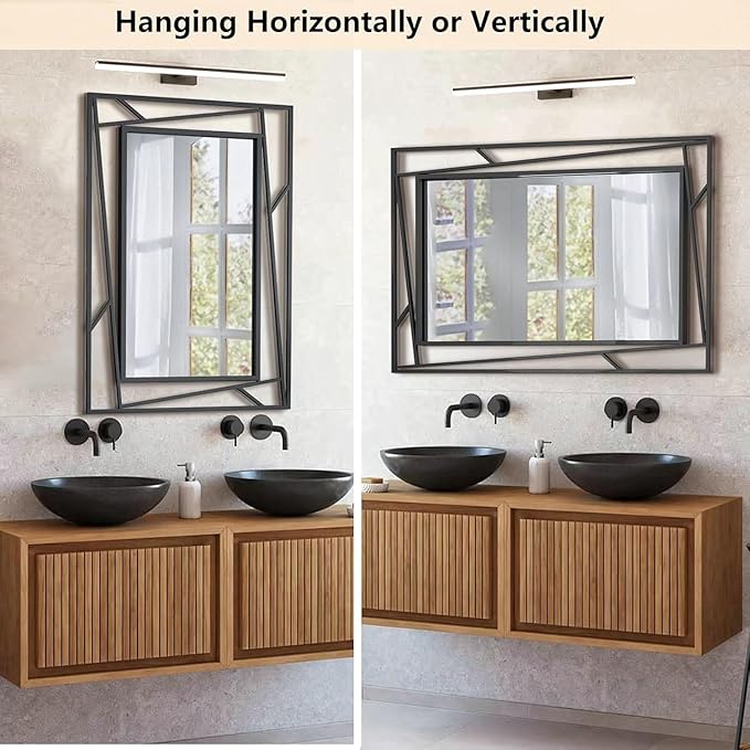 Rectangular Wall Mirror, Hang Horizontally or Vertically