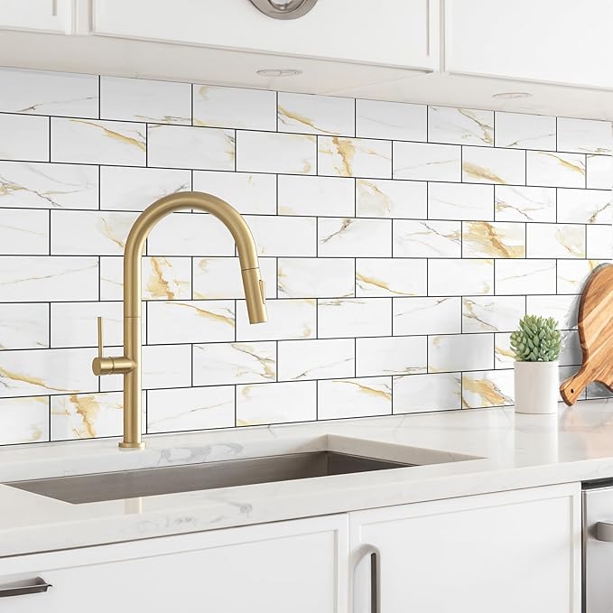 StyloVue 100 Pieces Peel and Stick Backsplash