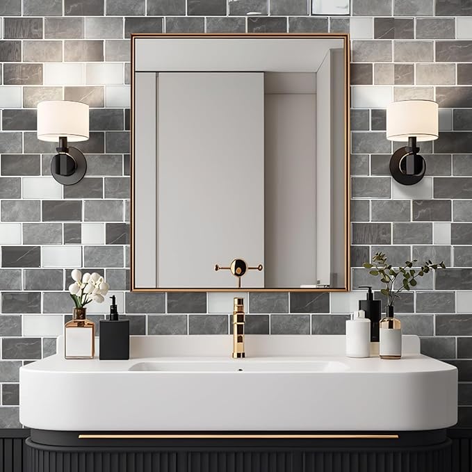 Art3d Peel and Stick Granite Wall Tiles – 12"x12" Thicker Design Backsplash