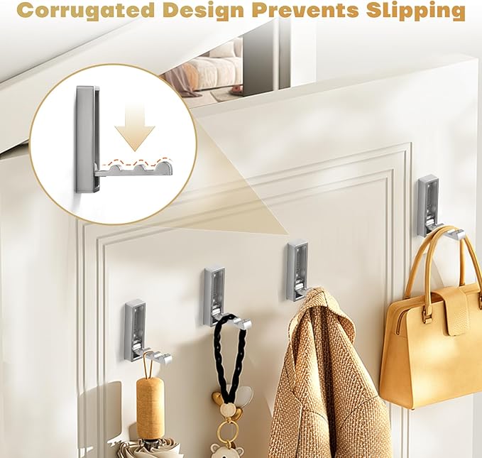 Folding Wall Hook, Heavy Duty Zinc Alloy No Rust Fold Up Hooks