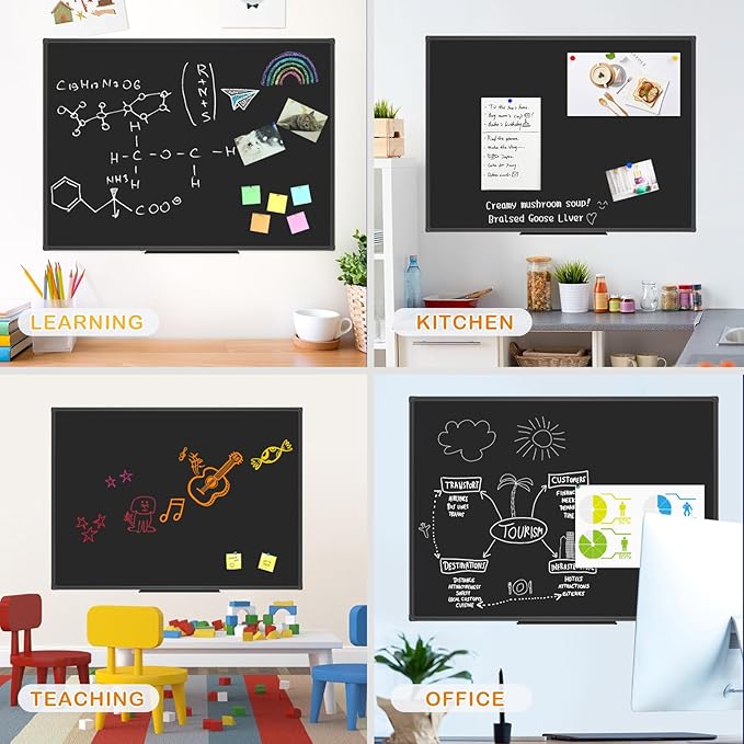 JILoffice Magnetic Chalkboard/Black Board 48 x 36 Inch