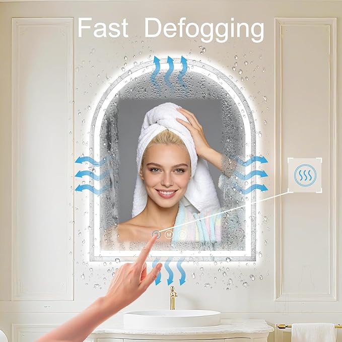 Arched LED Bathroom Mirrors