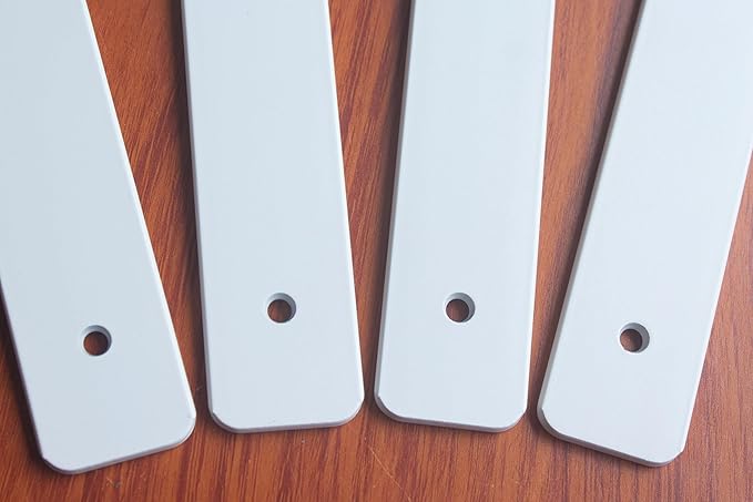 6 Pack - 10 inch White Hidden L Shelf Bracket Iron Floating Shelf Brackets