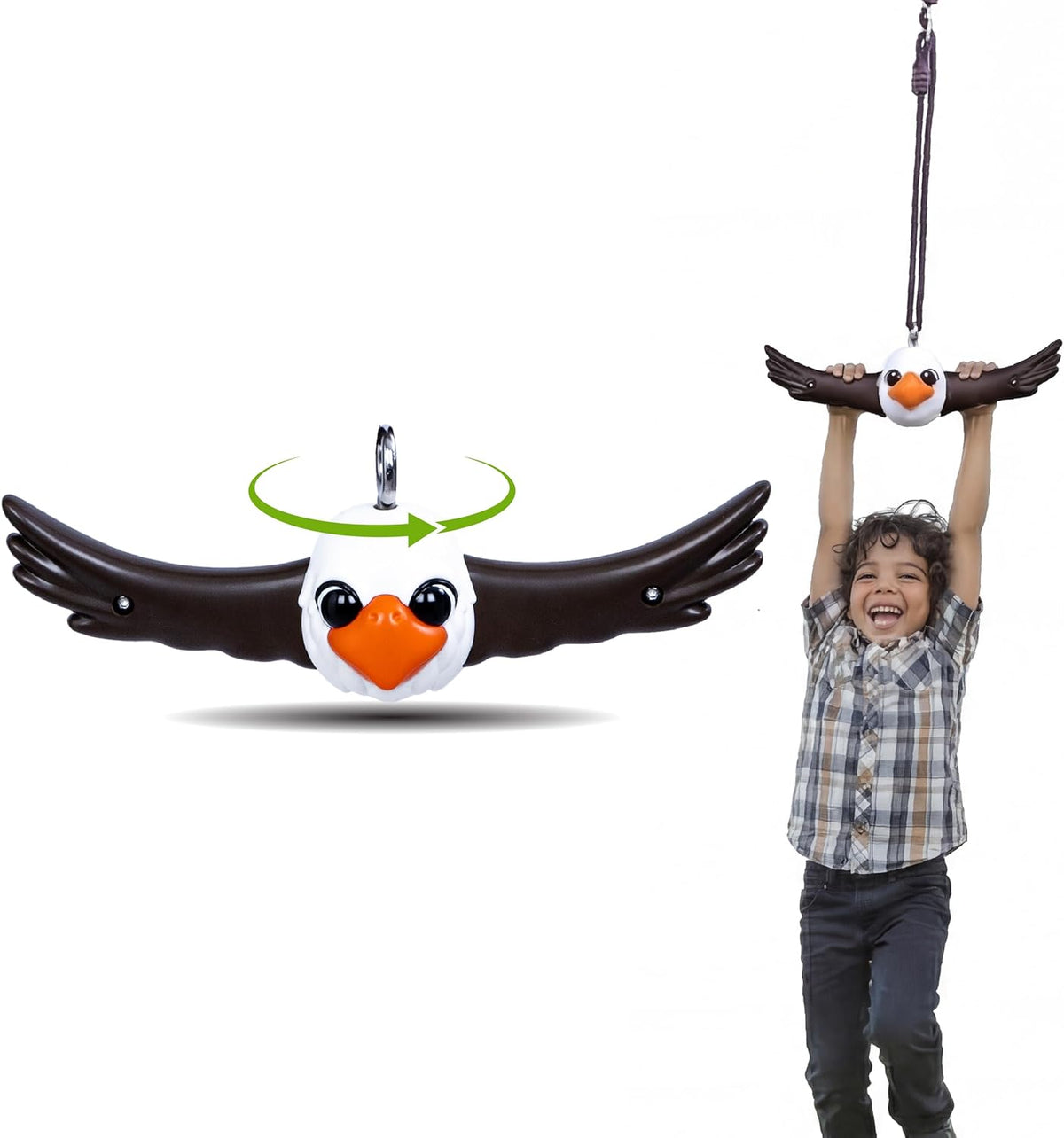 Swurfer Ninja Twister Swing Set - 360ÃÂ° Spin Toy for Kids | Durable Backyard Play, Easy Install, Up to 300lbs