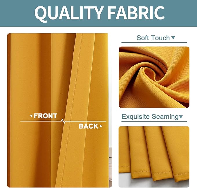 ChrisDowa Grommet Room Darkening Curtains