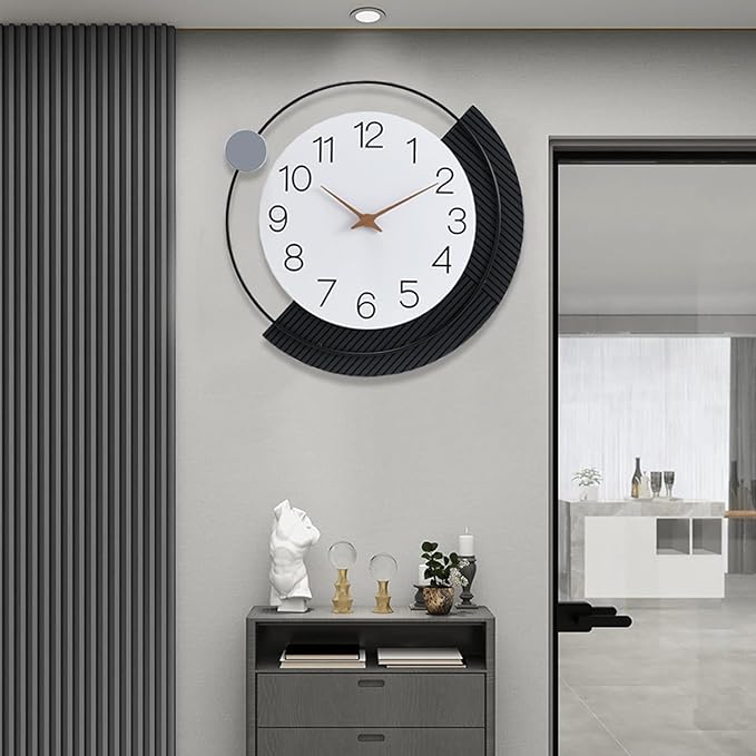 Dankeit Decorative Wall Clock, Silent Non-Ticking Quartz Battery Operated