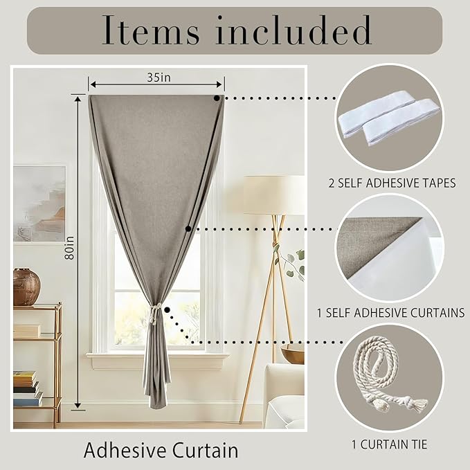 Removable 100% Blackout Shade