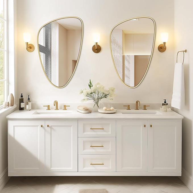 WallBeyond Asymmetrical Mirror, Irregular Wall Mirror, Wall Mirrors Decorative