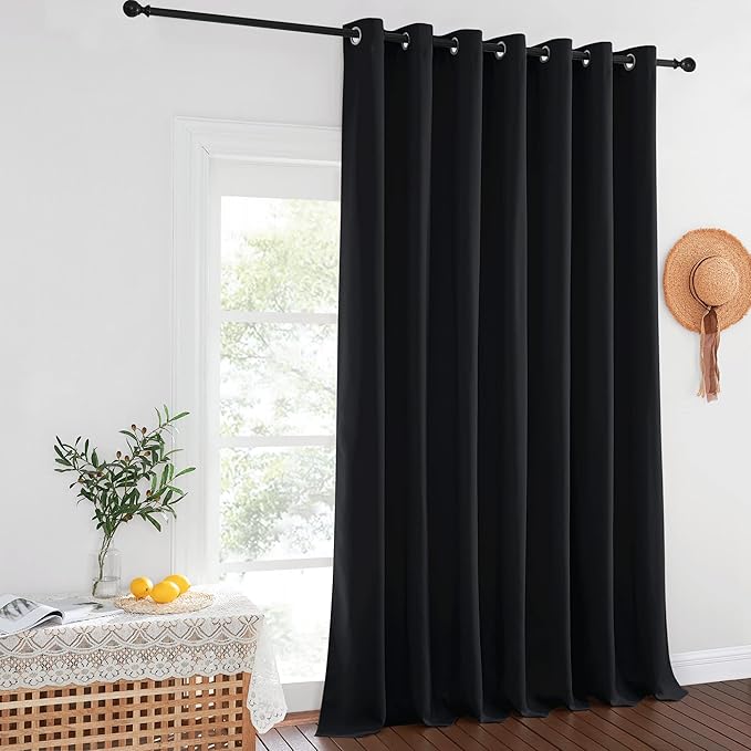 NICETOWN Black Out Blinds for Sliding Doors