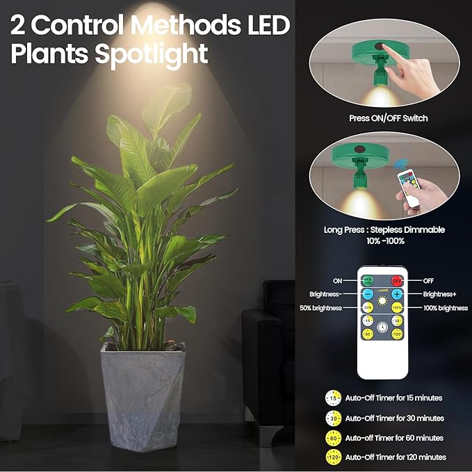HAMVIDNE LED Spotlight, Rechargeable Battery Picture Lights, Uplighting Indoor