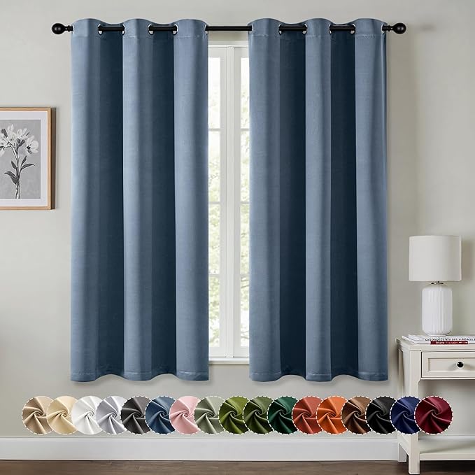 MIULEE Blackout Curtains for Bedroom Living Room 2 Panels, Thermal Insulated