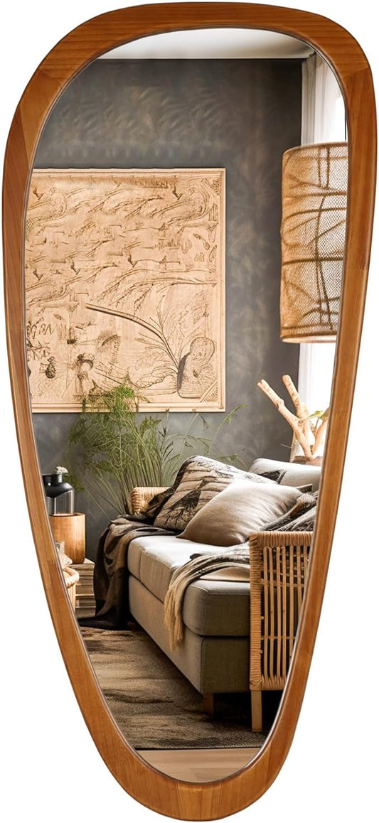 WallBeyond Asymmetrical Mirror, Irregular Mirror Full Length, Boho Wall Mirrors