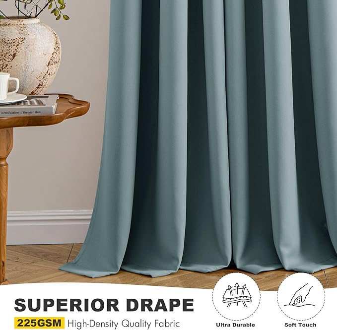 MIULEE Blackout Curtains for Bedroom Living Room 2 Panels, Thermal Insulated