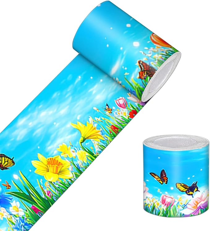 HOMETITUTE Wallpaper Border 4x196 Inch Peel and Stick Wall Border Wallpaper