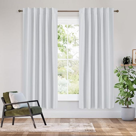RYB HOME 100% Blackout Short Curtains