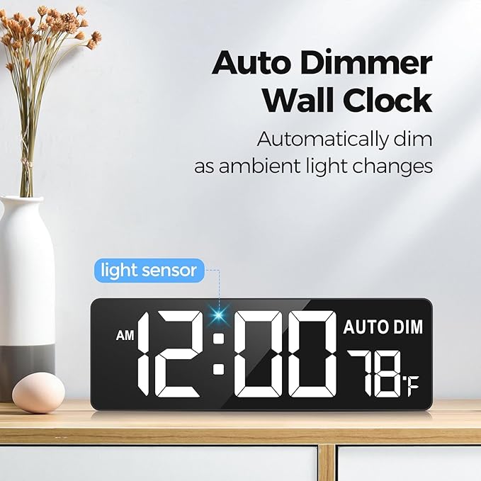 REACHER 16.5" Large Digital Wall Timer Clock